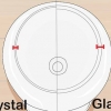 Skille krystall fra glass