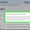 Gjenopprett en eldre versjon av firefox-bowser