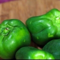 Frysing av grønn paprika