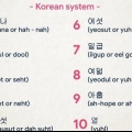 Teller til 10 på koreansk
