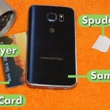 Fjerne baksiden av en samsung galaxy