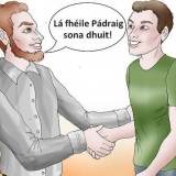 En fin st. Patrick's day-ønsker på gælisk