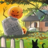 Påfør halloween-dekorasjoner