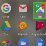Finne nord på google maps på android
