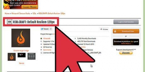 Installer ressurspakker for minecraft