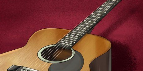 Reduser handlingen til en akustisk gitar