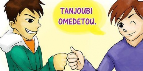 Gratulerer med dagen på japansk