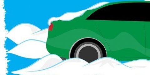 Få bilen ut av snøen