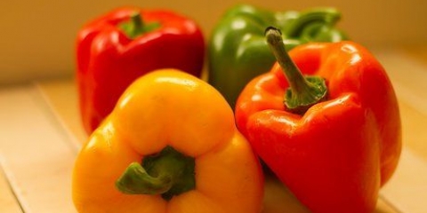 Frysing av paprika